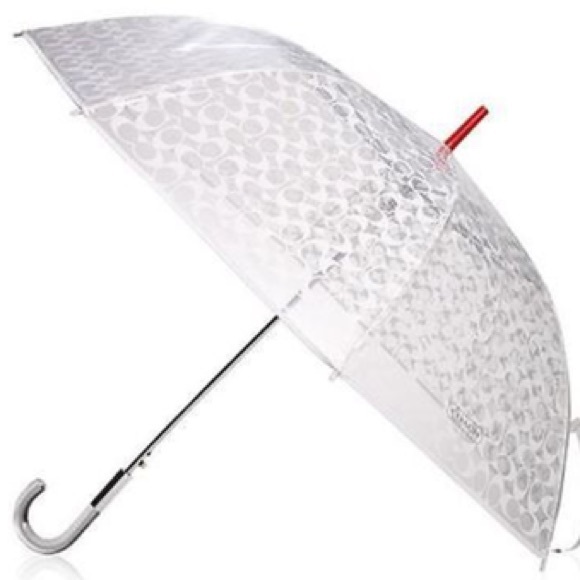 Coach Monogram Clear Lucite Handle Umbrella🤍 - Picture 3 of 9